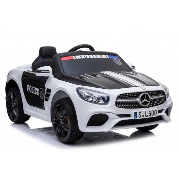 Elektromobilis Mercedes SL500 POLICE, Baltas