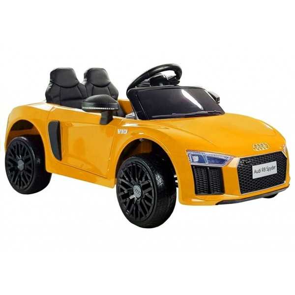 Elektromobilis Audi R8 Spider, Geltonas