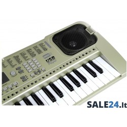 Mega pianinas su mikrofonu ir USB jungtimi, MQ807, 54 klavišai
