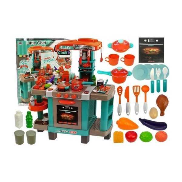 Žaislinė didelė virtuvėlė vaikams, Toster Ekspres, Turkio spalvos