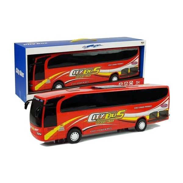 Miesto autobuso modelis raudonas 54 cm